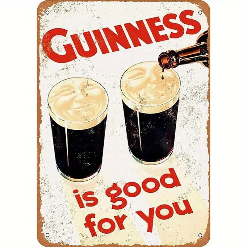 Guinness Is Good For You Vintage Novelty 8" x 12" Metal Sign NEW! Home & Garden:Home Décor:Plaques & Signs Cozy Home Treasures